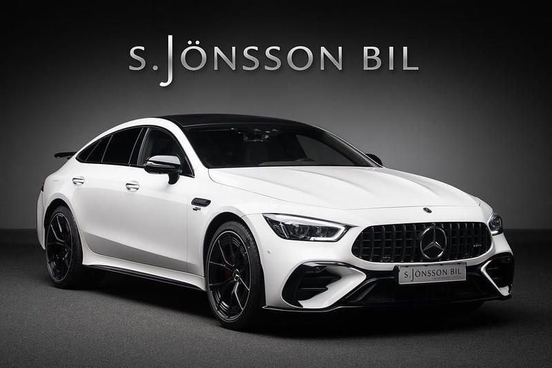 Vit Begagnad 2023 Mercedes AMG GT 43 AMG Sportkupé | 895 000 kr (Bra pris) - Bild 1/4