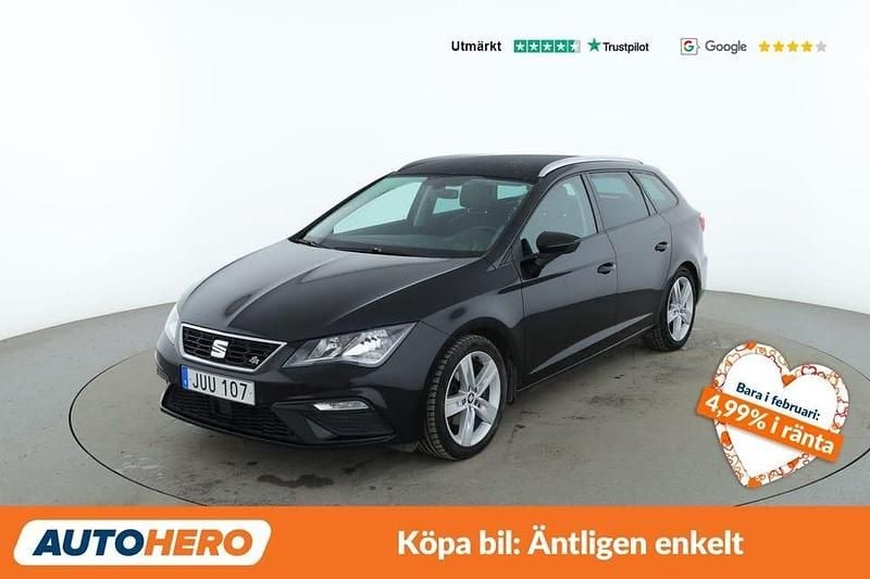 Begagnad Seat Leon ST FR 126 HK (92 kW) 2018 Svart Kombi