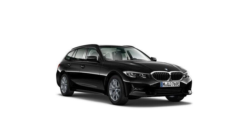 Svart Begagnad 2021 BMW 330e Sport Line Kombi | 284 500 kr (Superpris) - Bild 1/4