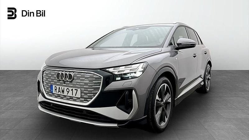 Grå Begagnad 2023 Audi Q4 e-tron S-Line SUV | 489 000 kr (Dyr) - Bild 1/4