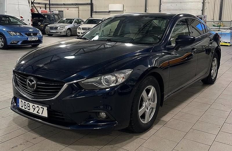 Blå Begagnad 2014 Mazda 6 Sedan | 94 900 kr (Bra pris) - Bild 1/4