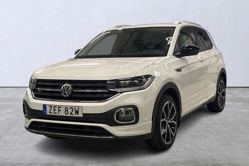 Vit Begagnad 2019 VW T-Cross R-line SUV | 185 000 kr (Bra pris) - Bild 1/4