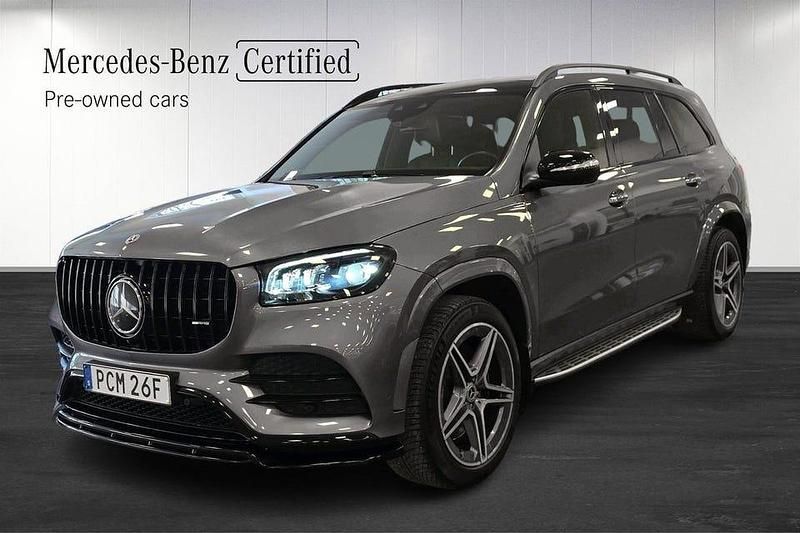 Grå Begagnad 2022 Mercedes GLS400 AMG SUV | 899 000 kr (Marknadspris) - Bild 1/4