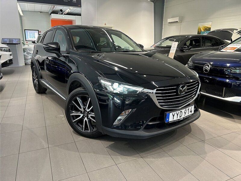 Svart Begagnad 2017 Mazda CX-3 Optimum SUV | 159 900 kr (Marknadspris) - Bild 1/4
