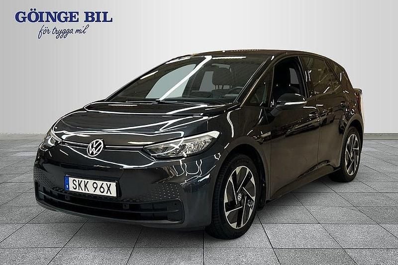 Mörkgrå Begagnad 2020 VW ID.3 Pro Performance Halvkombi | 239 000 kr (Marknadspris) - Bild 1/4