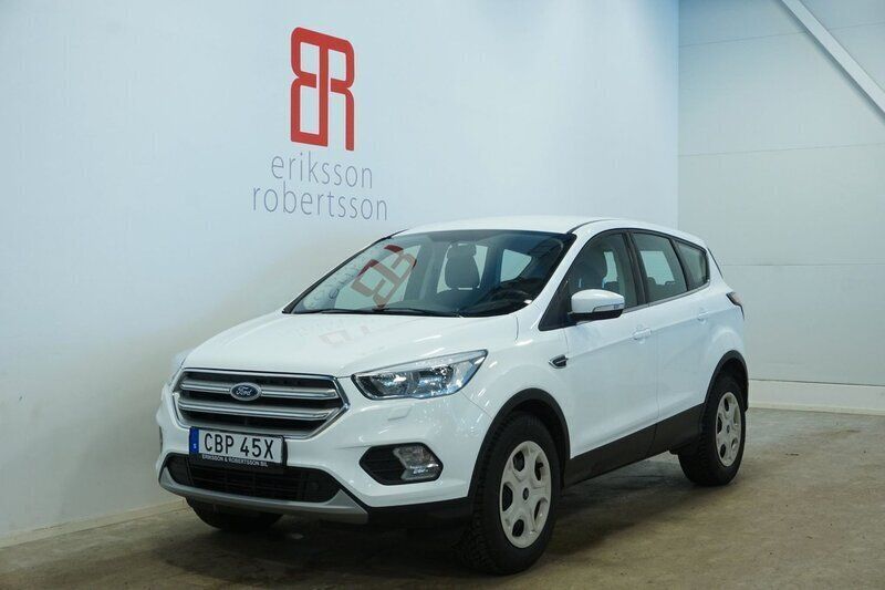 Vit Begagnad 2019 Ford Kuga Trend SUV | 199 900 kr (Bra pris) - Bild 1/4