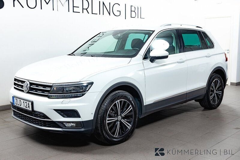 Vit Begagnad 2019 VW Tiguan GT SUV | 274 900 kr (Bra pris) - Bild 1/4