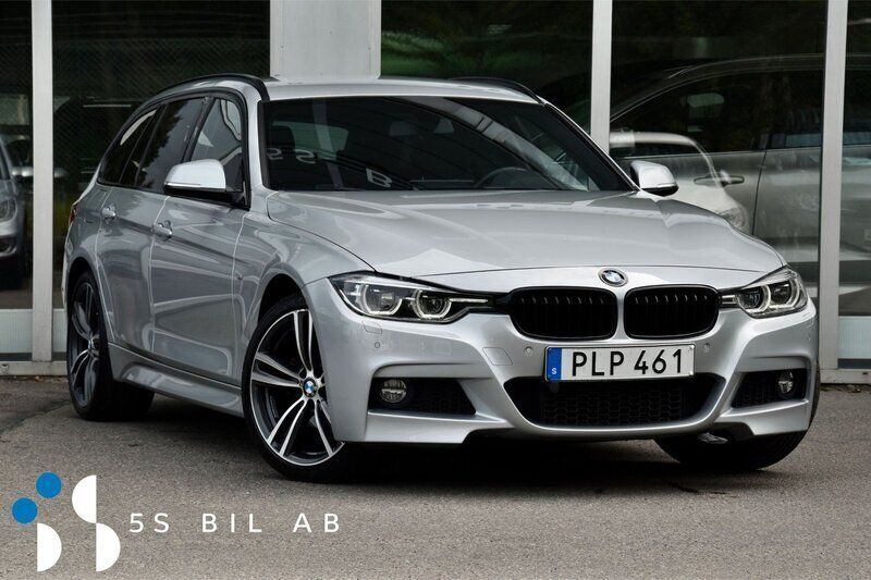 Silver Begagnad 2017 BMW 330 M Sport Kombi | 249 900 kr (Marknadspris) - Bild 1/4