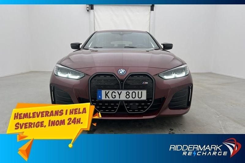Begagnad BMW i4 M Sport 400 kW (544 HK) 2023 Röd Sedan