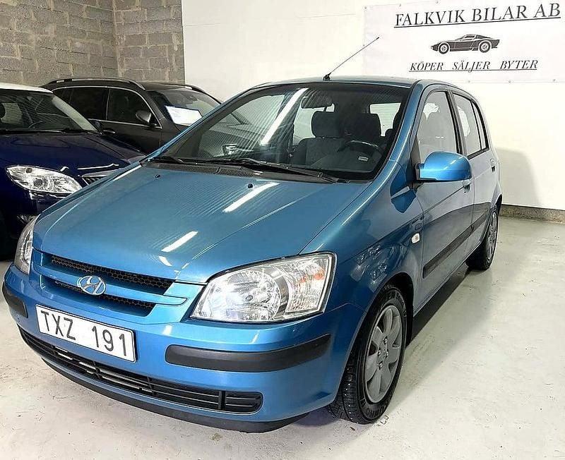 Begagnad Hyundai Getz 82 HK (60 kW) 2002 Blå Halvkombi