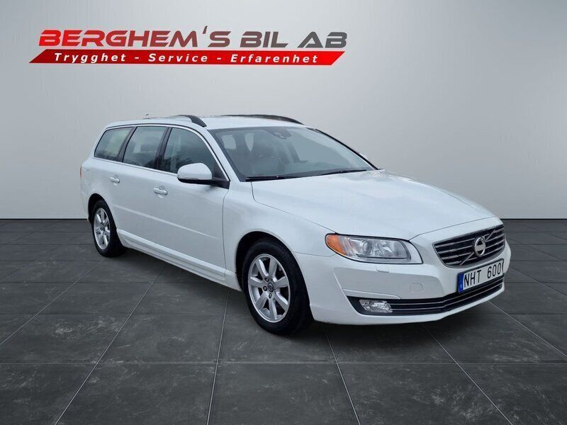 Vit Begagnad 2014 Volvo V70 Momentum Kombi | 139 900 kr (Lite dyr) - Bild 1/3