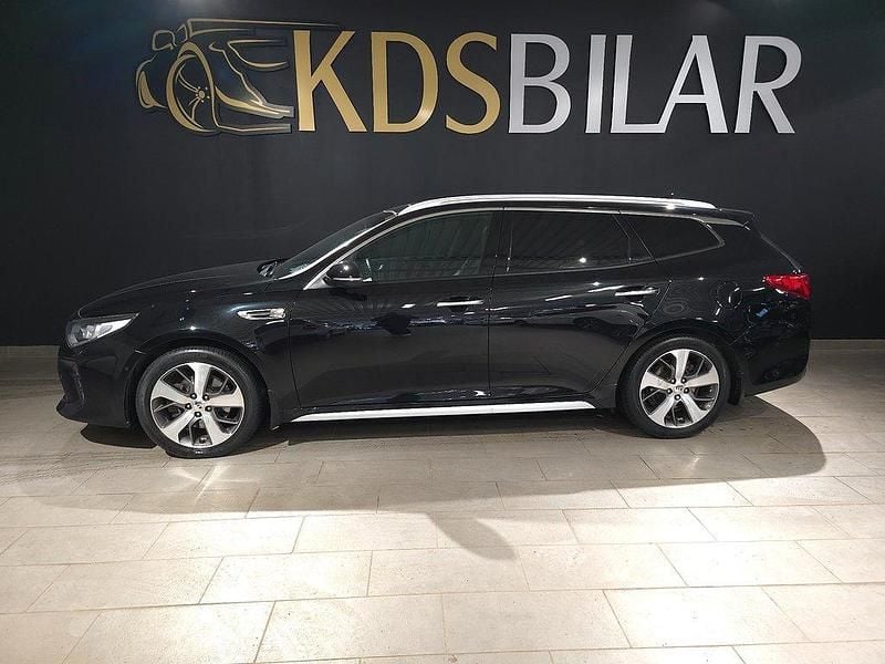 Svart Begagnad 2018 Kia Optima GT-Line Kombi | 189 900 kr (Marknadspris) - Bild 1/4