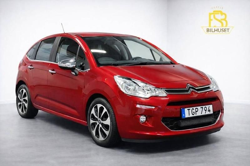 Röd Begagnad 2014 Citroën C3 | 74 900 kr (Lite dyr) - Bild 1/4