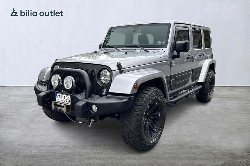 Grå Begagnad 2014 Jeep Wrangler Unlimited SUV | 349 900 kr (Lite dyr) - Bild 1/4