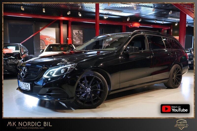 Svart Begagnad 2014 Mercedes E220 Kombi | 169 900 kr (Marknadspris) - Bild 1/4