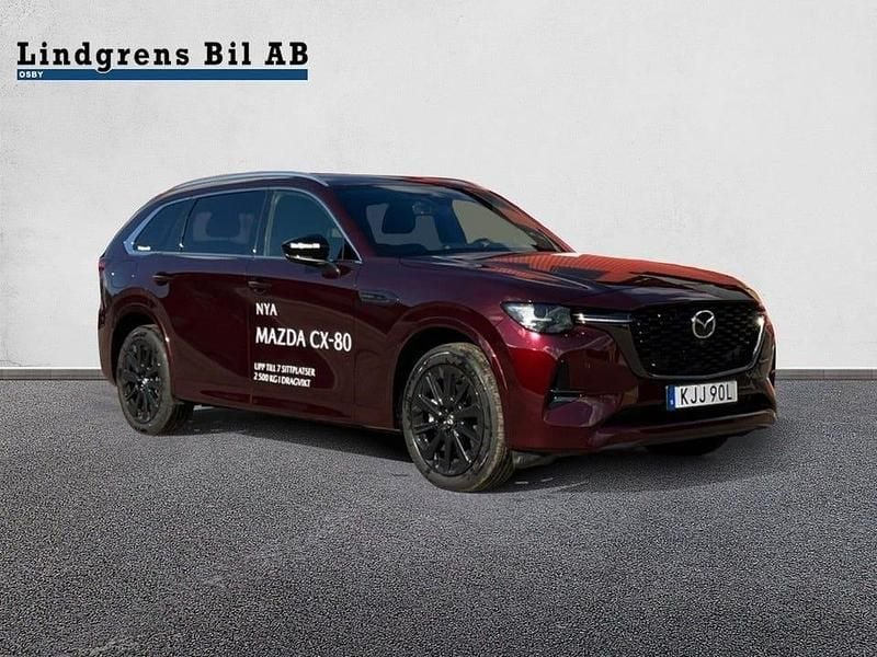 Röd Begagnad 2024 Mazda CX-80 Homura-Line SUV | 619 900 kr (Lite dyr) - Bild 1/4