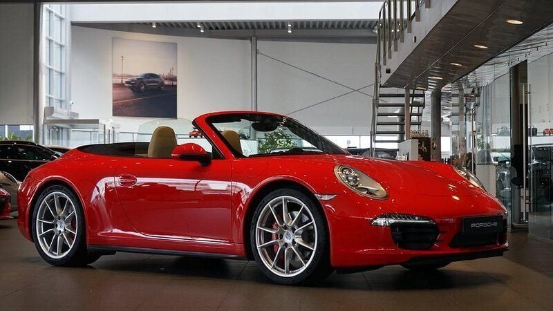 Röd Begagnad 2013 Porsche 911 Carrera 4S Cabriolet Cab | 1 149 000 kr - Bild 1/4