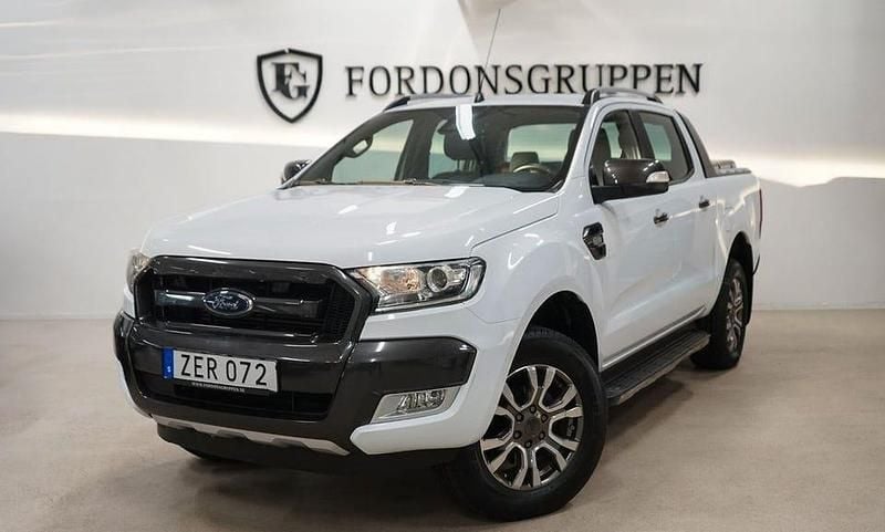 Vit Begagnad 2018 Ford Ranger Wildtrack Pickup | 249 800 kr (Marknadspris) - Bild 1/4