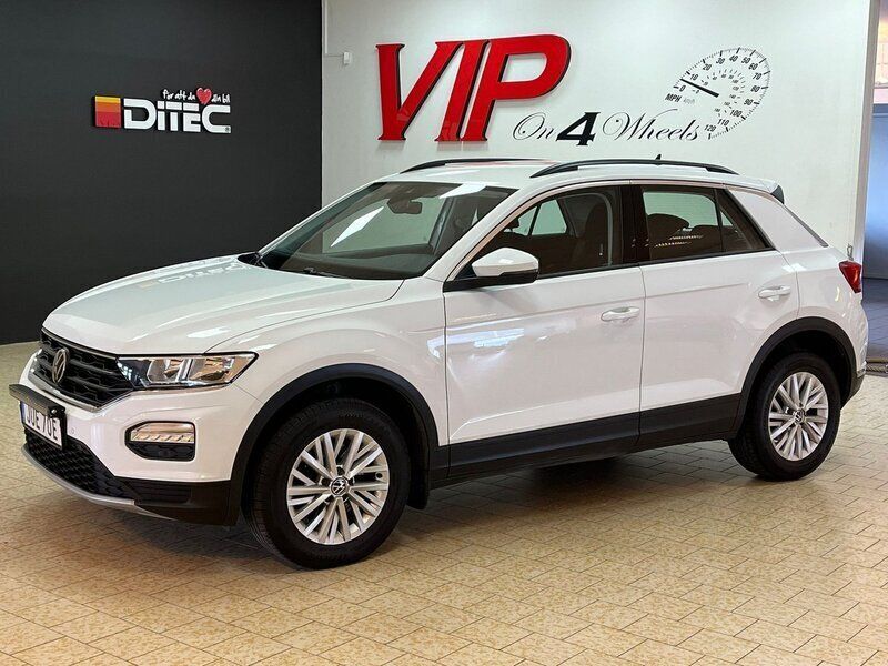 Vit Begagnad 2021 VW T-Roc SUV | 184 800 kr - Bild 1/4