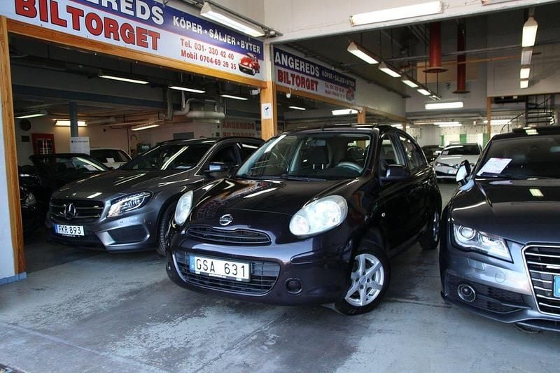 Lila Begagnad 2011 Nissan Micra Halvkombi | 39 999 kr (Lite dyr) - Bild 1/4