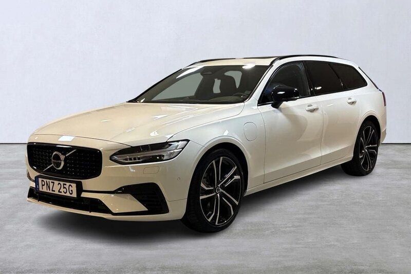 Vit Begagnad 2021 Volvo V90 R-Design Pro Kombi | 449 000 kr (Bra pris) - Bild 1/4