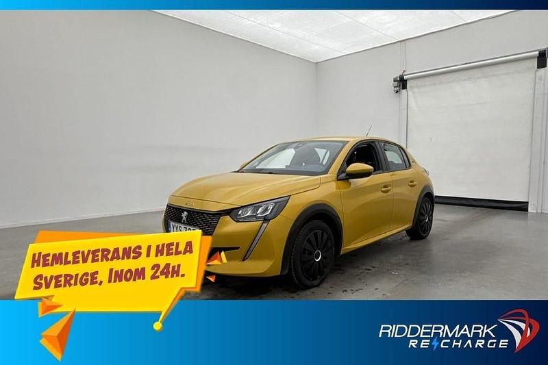 Gul Begagnad 2021 Peugeot e-208 Active Halvkombi | 159 800 kr (Bra pris) - Bild 1/3