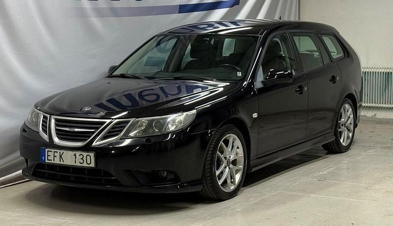 Svart Begagnad 2009 Saab 9-3 Vector Kombi | 39 500 kr (Marknadspris) - Bild 1/4