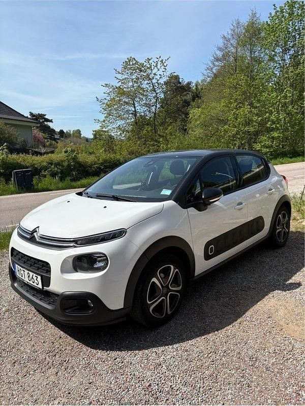 Vit Begagnad 2018 Citroën C3 Halvkombi | 105 000 kr (Marknadspris) - Bild 1/4