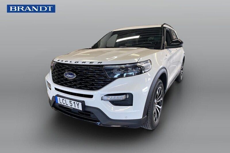 Vit Begagnad 2020 Ford Explorer ST-Line SUV | 419 900 kr (Lite dyr) - Bild 1/4
