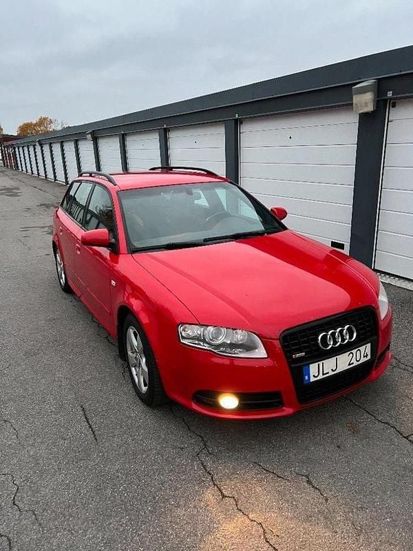 Röd Begagnad 2008 Audi A4 S-Line Kombi | 25 000 kr (Superpris) - Bild 1/4