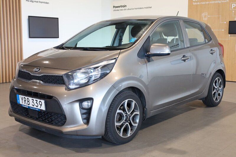Grå Begagnad 2017 Kia Picanto Advance Halvkombi | 69 800 kr (Marknadspris) - Bild 1/2