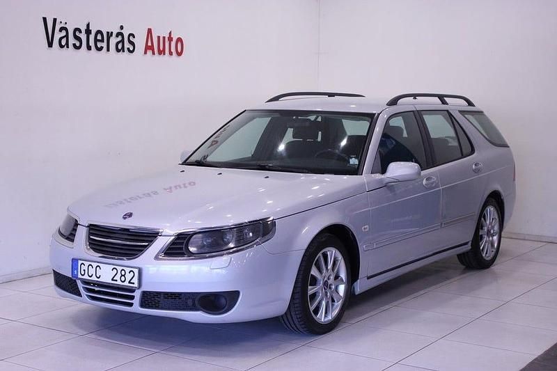 Grå Begagnad 2008 Saab 9-5 Linear Kombi | 39 900 kr (Lite dyr) - Bild 1/4