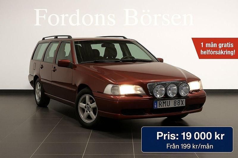 Mörkröd Begagnad 2000 Volvo V70 Standard Kombi | 19 000 kr (Dyr) - Bild 1/4
