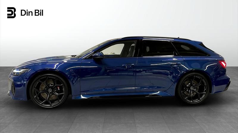 Ny Audi RS6 Performance 630 HK (463 kW) 2026 Blå Kombi