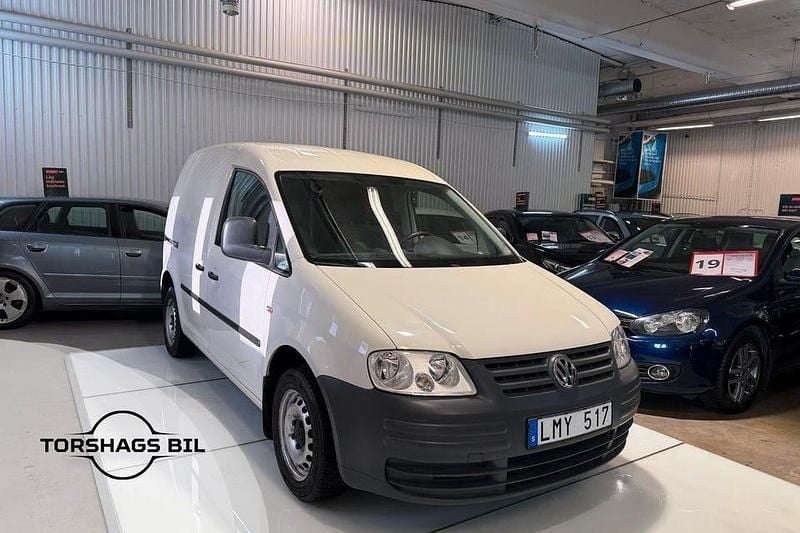 Vit Begagnad 2010 VW Caddy Minibuss | 49 900 kr (Marknadspris) - Bild 1/3
