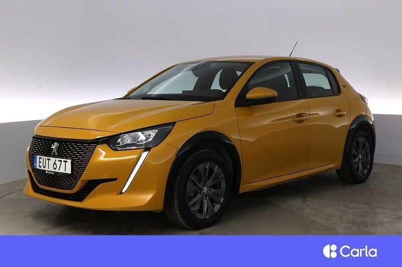 Null Begagnad 2021 Peugeot e-208 Active Halvkombi | 158 900 kr (Marknadspris) - Bild 1/4
