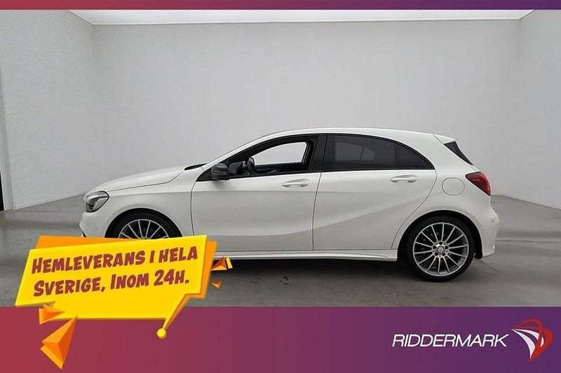 Vit Begagnad 2018 Mercedes A200 AMG Halvkombi | 204 900 kr - Bild 1/3