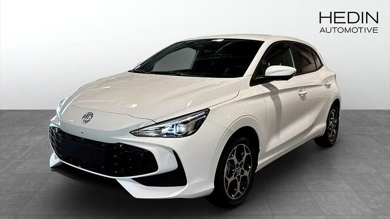 Vit (white) Ny 2024 MG MG3 Luxury Halvkombi | 239 900 kr (Marknadspris) - Bild 1/4