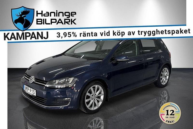 Blå Begagnad 2014 VW Golf VII Halvkombi | 129 900 kr (Marknadspris) - Bild 1/4