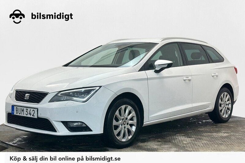 Vit Begagnad 2016 Seat Leon ST Style Kombi | 107 900 kr (Marknadspris) - Bild 1/3