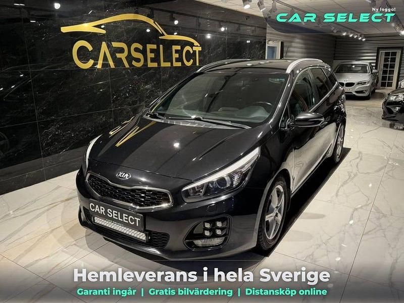 Svart Begagnad 2016 Kia Ceed Sportswagon GT-Line Kombi | 89 800 kr (Marknadspris) - Bild 1/4
