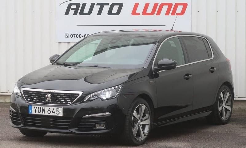 Svart Begagnad 2018 Peugeot 308 GT Halvkombi | 154 000 kr (Dyr) - Bild 1/4