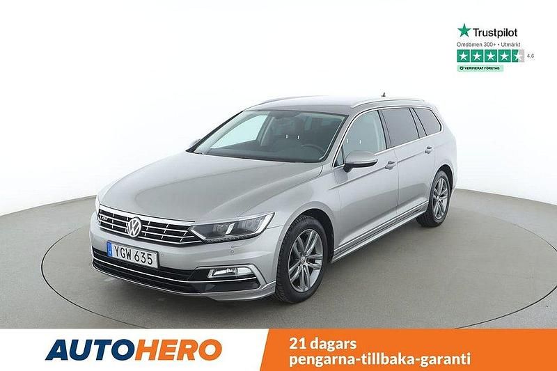 Silver Begagnad 2016 VW Passat R-line Kombi | 168 000 kr (Marknadspris) - Bild 1/4
