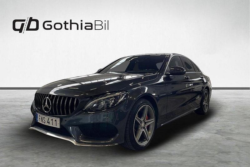 Mörkgrå (grå) Begagnad 2014 Mercedes C220 AMG Sedan | 229 000 kr (Dyr) - Bild 1/4