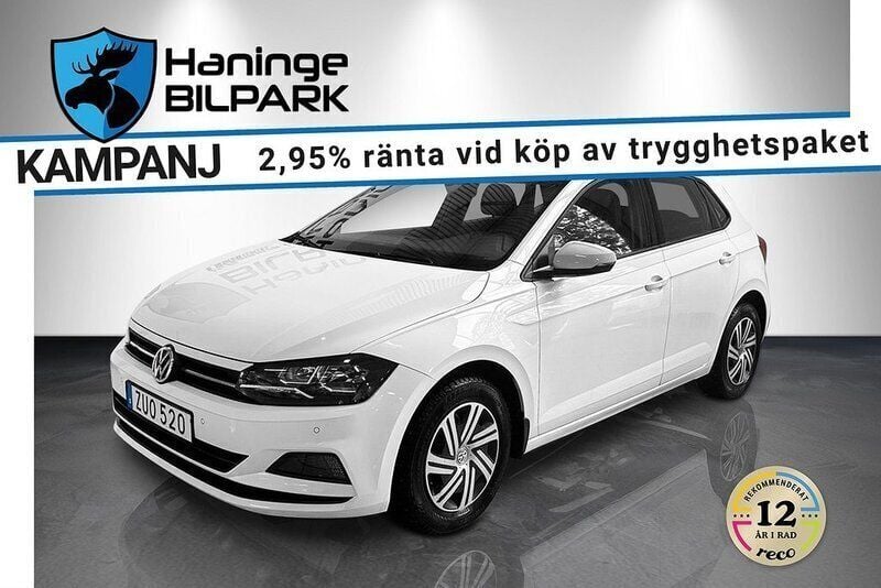 Vit Begagnad 2018 VW Polo Halvkombi | 129 900 kr (Marknadspris) - Bild 1/2