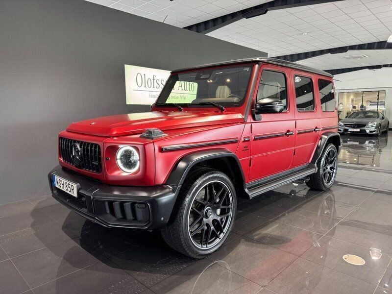 Röd Begagnad 2024 Mercedes G63 AMG AMG SUV | 2 395 000 kr - Bild 1/4