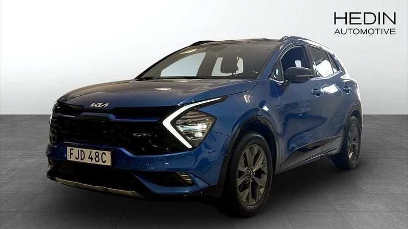 Blå (blue) Begagnad 2022 Kia Sportage GT-Line SUV | 339 500 kr (Marknadspris) - Bild 1/4
