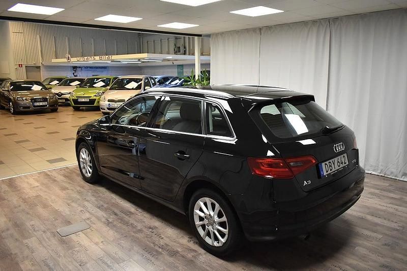 Begagnad Audi A3 Sportback 110 HK (80 kW) 2014 Svart Halvkombi