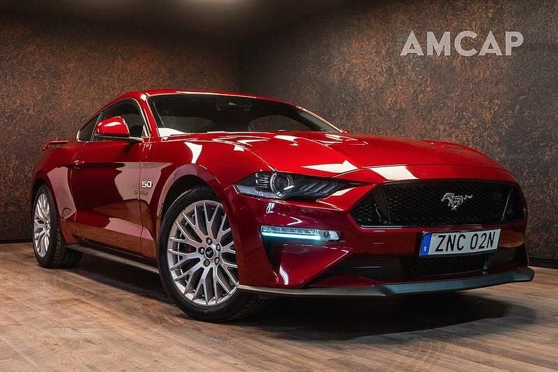 Röd Begagnad 2019 Ford Mustang GT Sportkupé | 399 500 kr (Superpris) - Bild 1/4