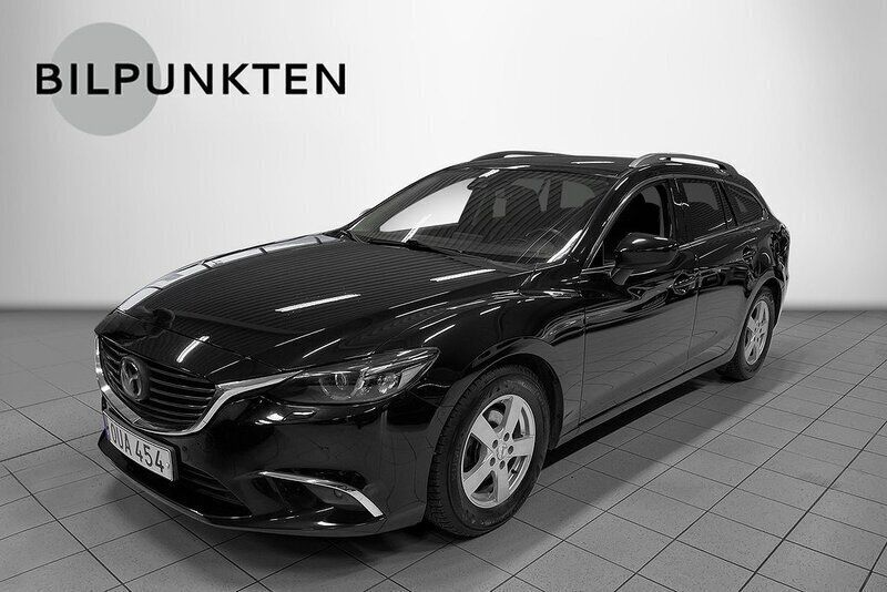 Svart Begagnad 2014 Mazda 6 Optimum Kombi | 129 900 kr (Marknadspris) - Bild 1/4